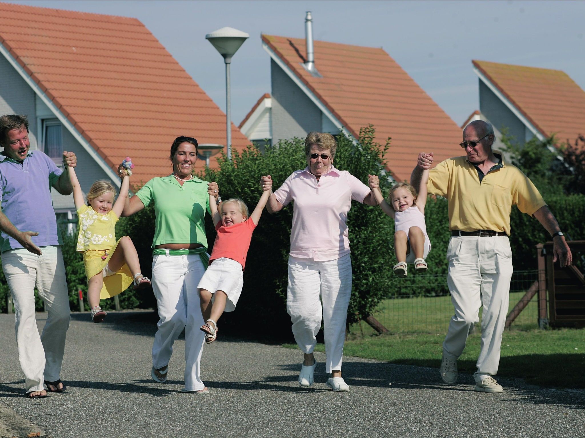 De tuin van Vakantiepark Zeeland Village 1 in Scharendijke