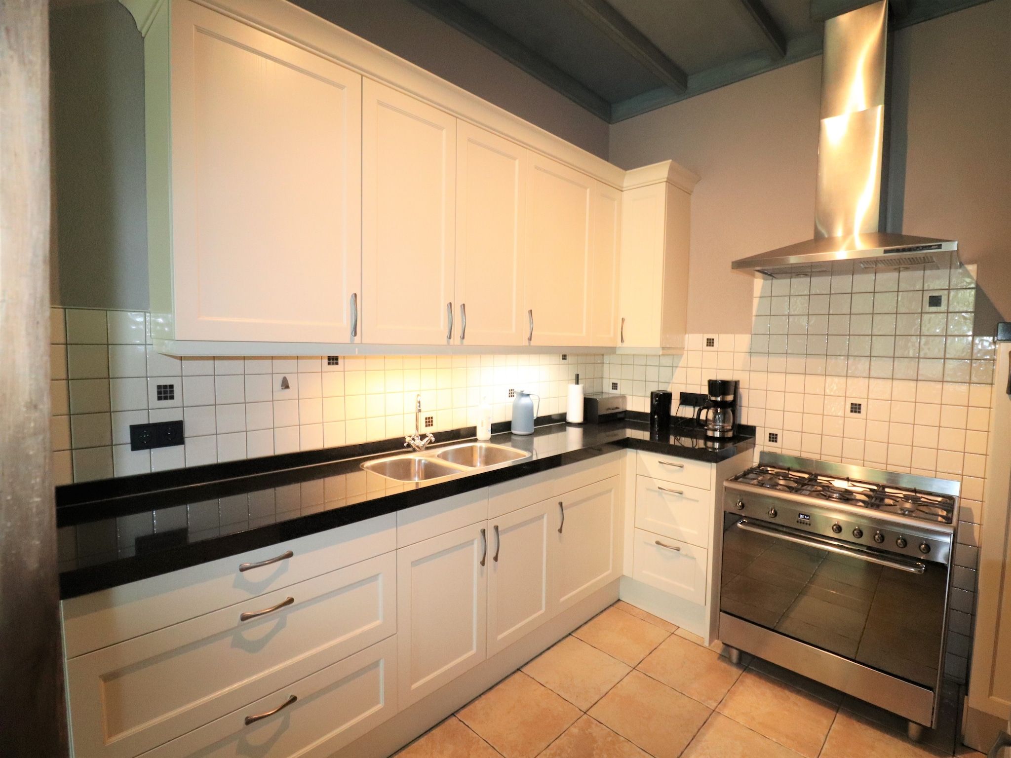 De keuken van Woonboerderij Bij Erve Mulder in Dalerveen