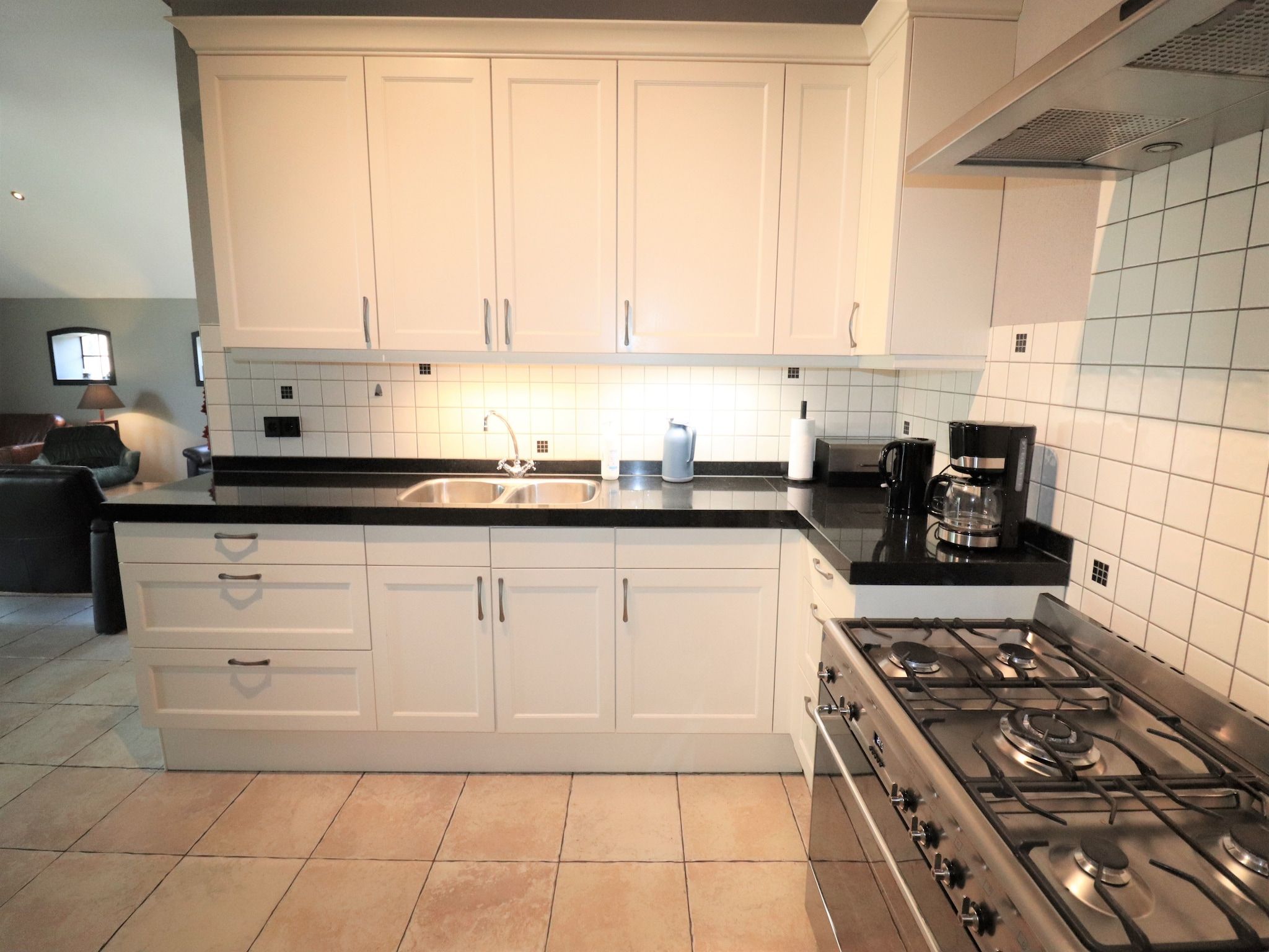 De keuken van Woonboerderij Bij Erve Mulder in Dalerveen