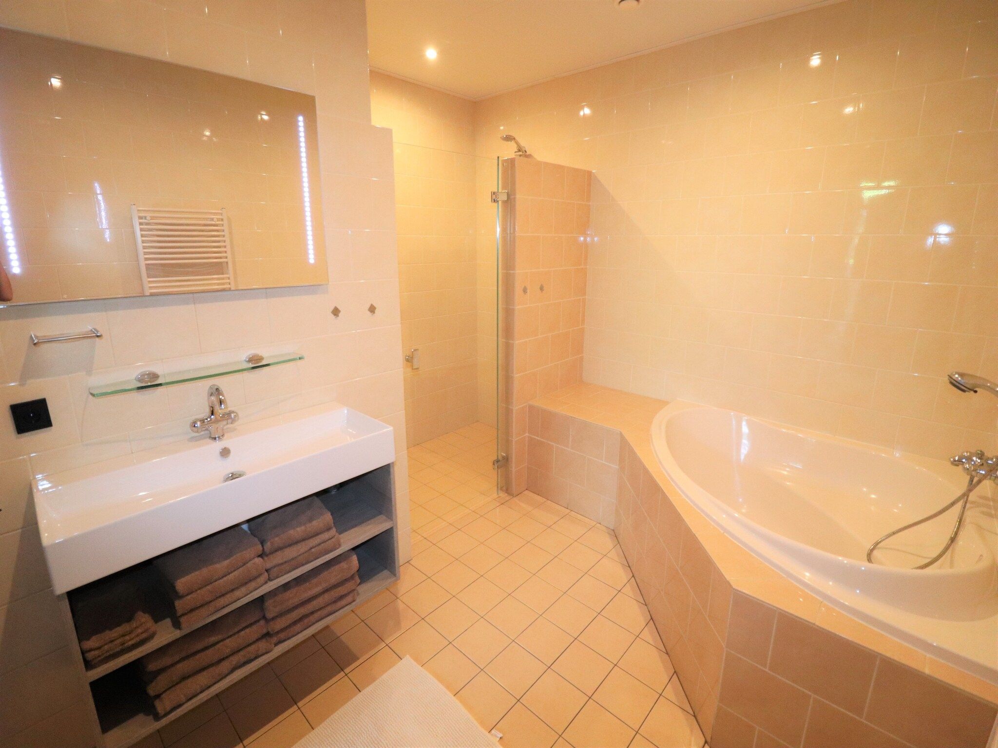 De badkamer van Woonboerderij Bij Erve Mulder in Dalerveen