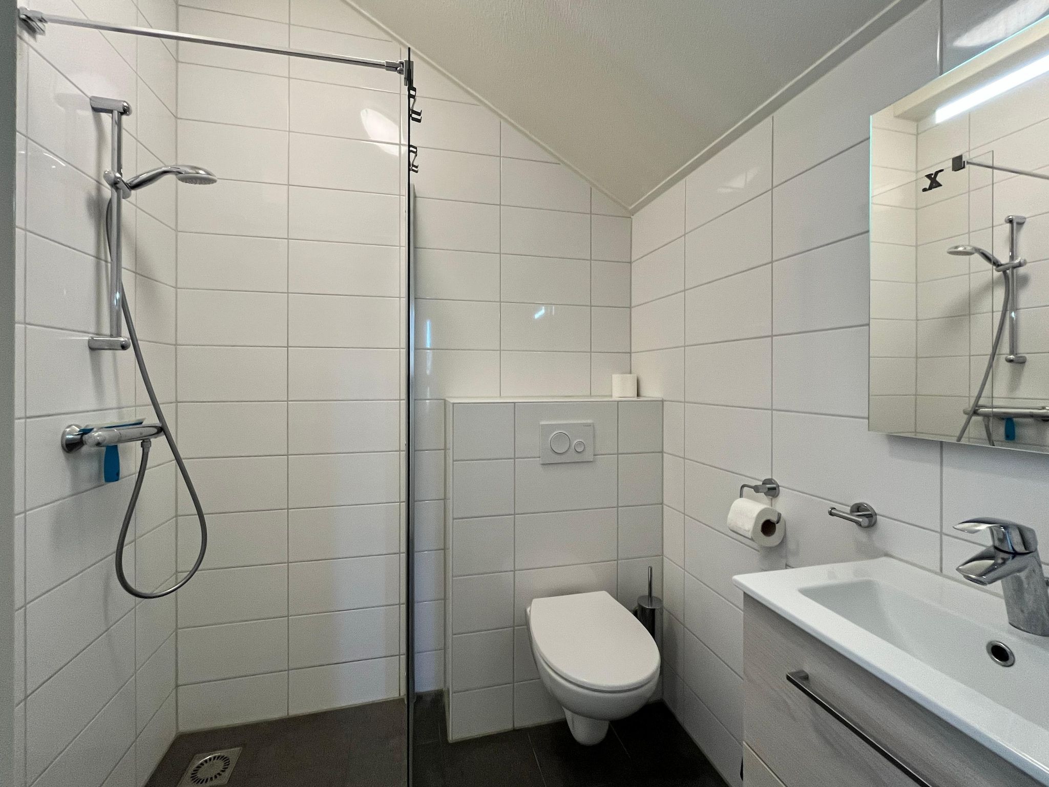 De badkamer van Vakantiepark Hof Domburg 25 in Domburg