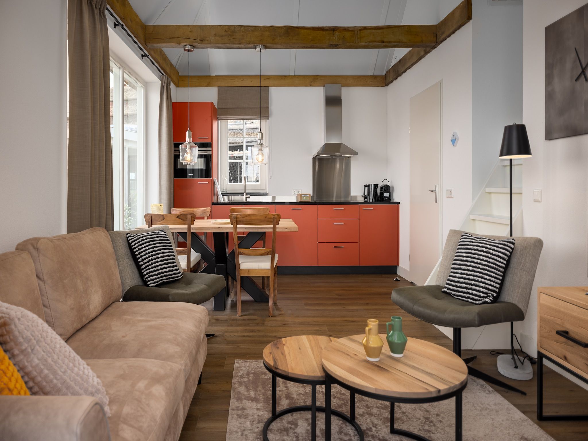 De woonkamer van Vakantiepark De Heihorsten 2 in Someren