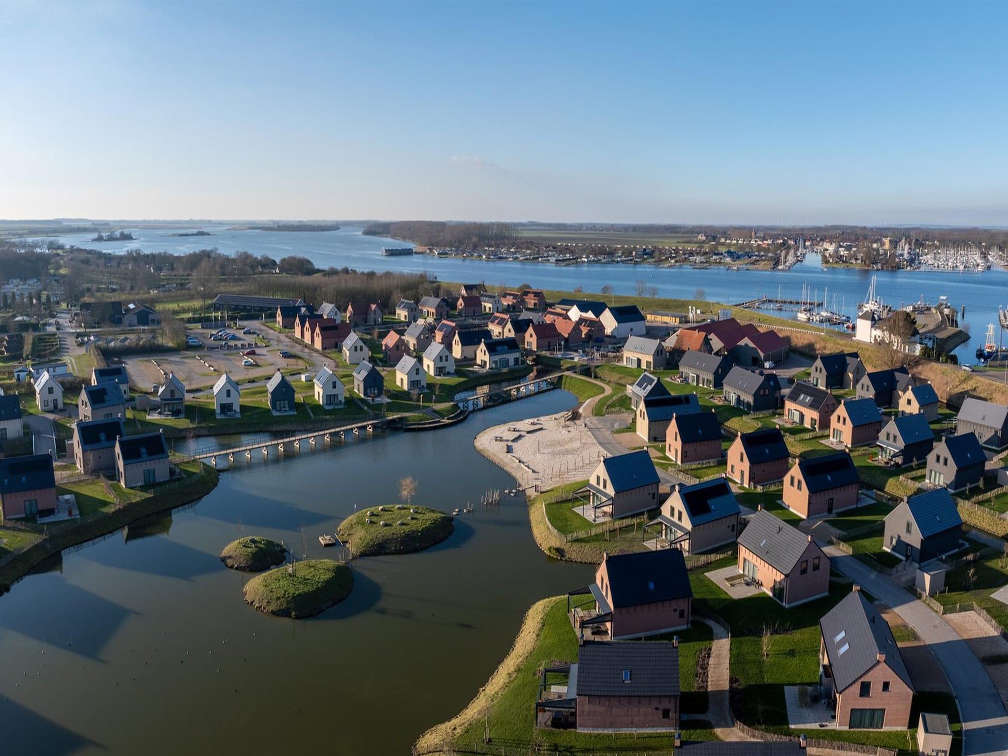 De omgeving van Park Veerse Kreek 4 in Wolphaartsdijk