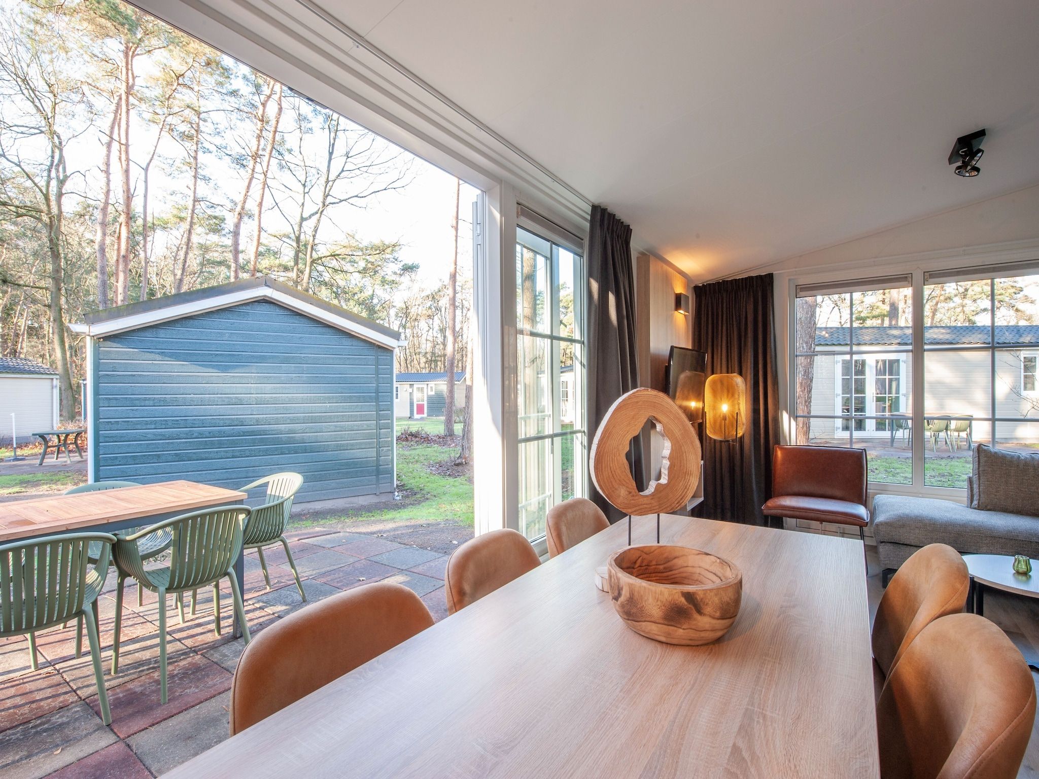 De eetkamer van Park De Peel 2 in Vlierden