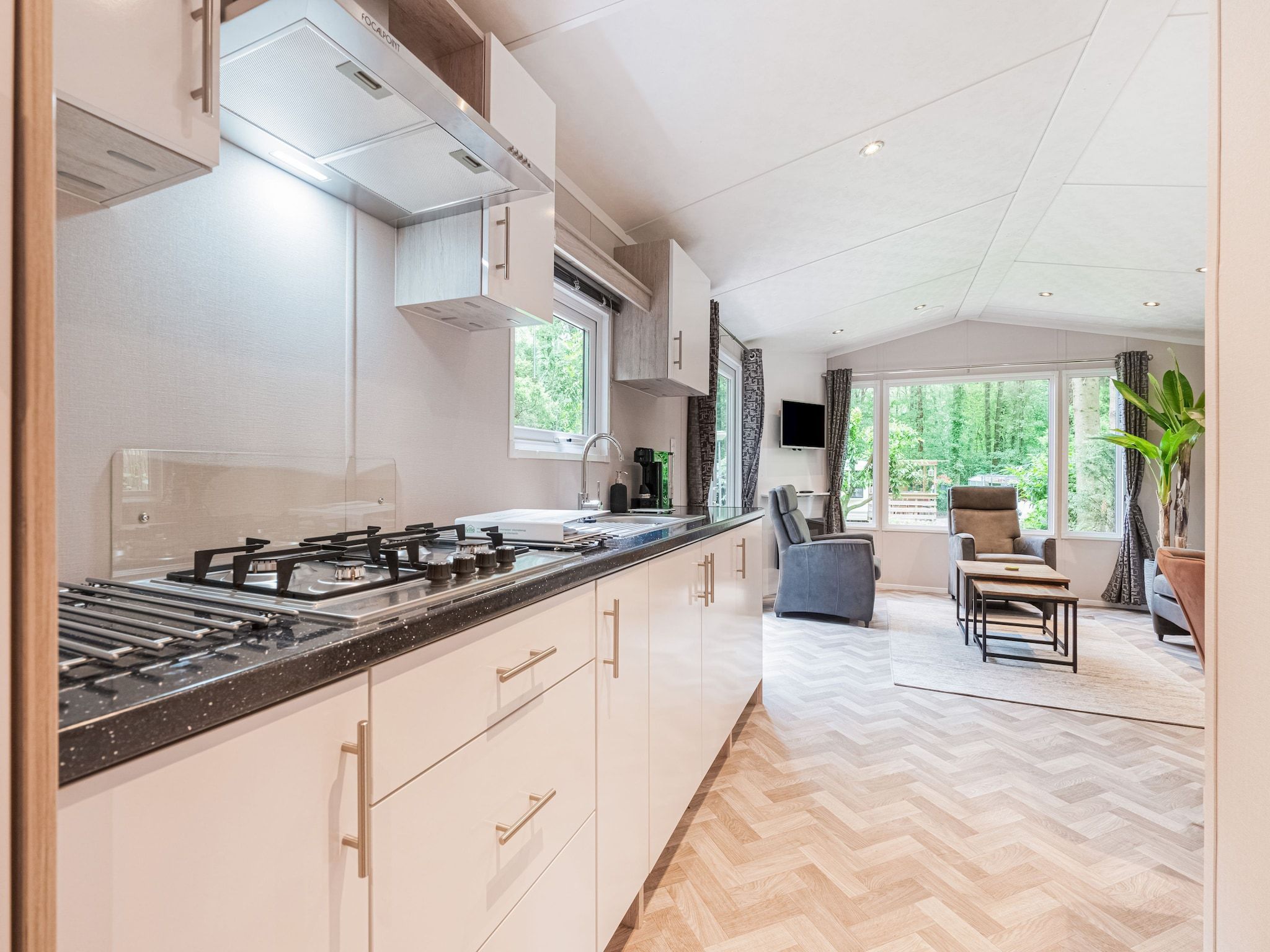 De keuken van Chalet in Vledder in Vledder