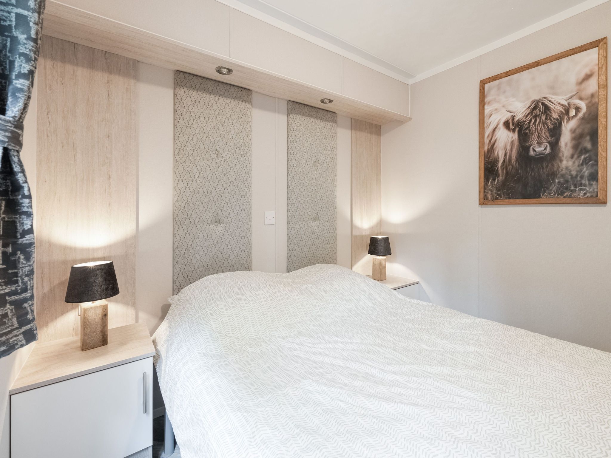 Een slaapkamer van Chalet in Vledder in Vledder