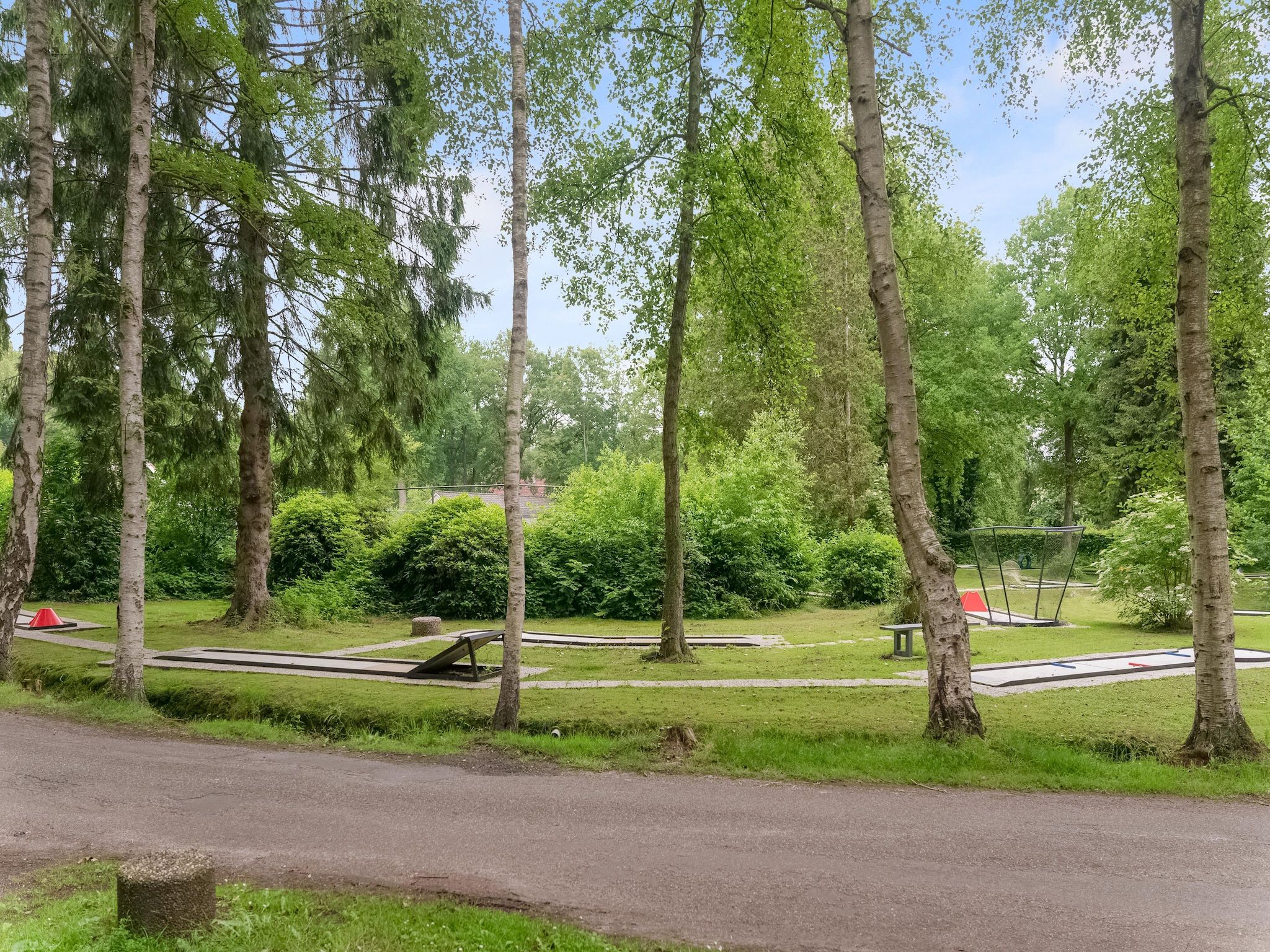 Het uitzicht vanaf Chalet in Vledder in Vledder