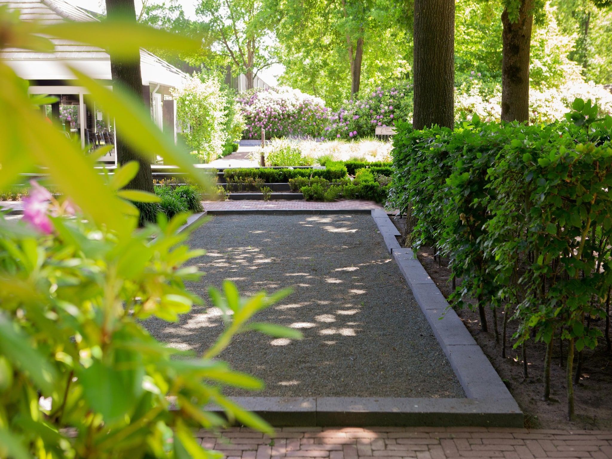 De tuin van Vakantiepark Latour 3 in Oirschot