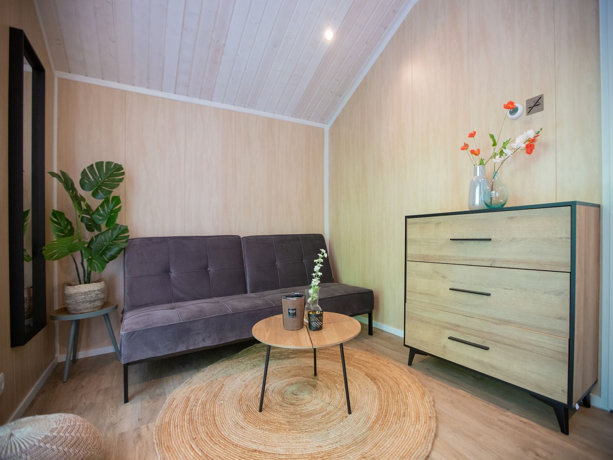 De woonkamer van Vakantiepark Latour 1 in Oirschot