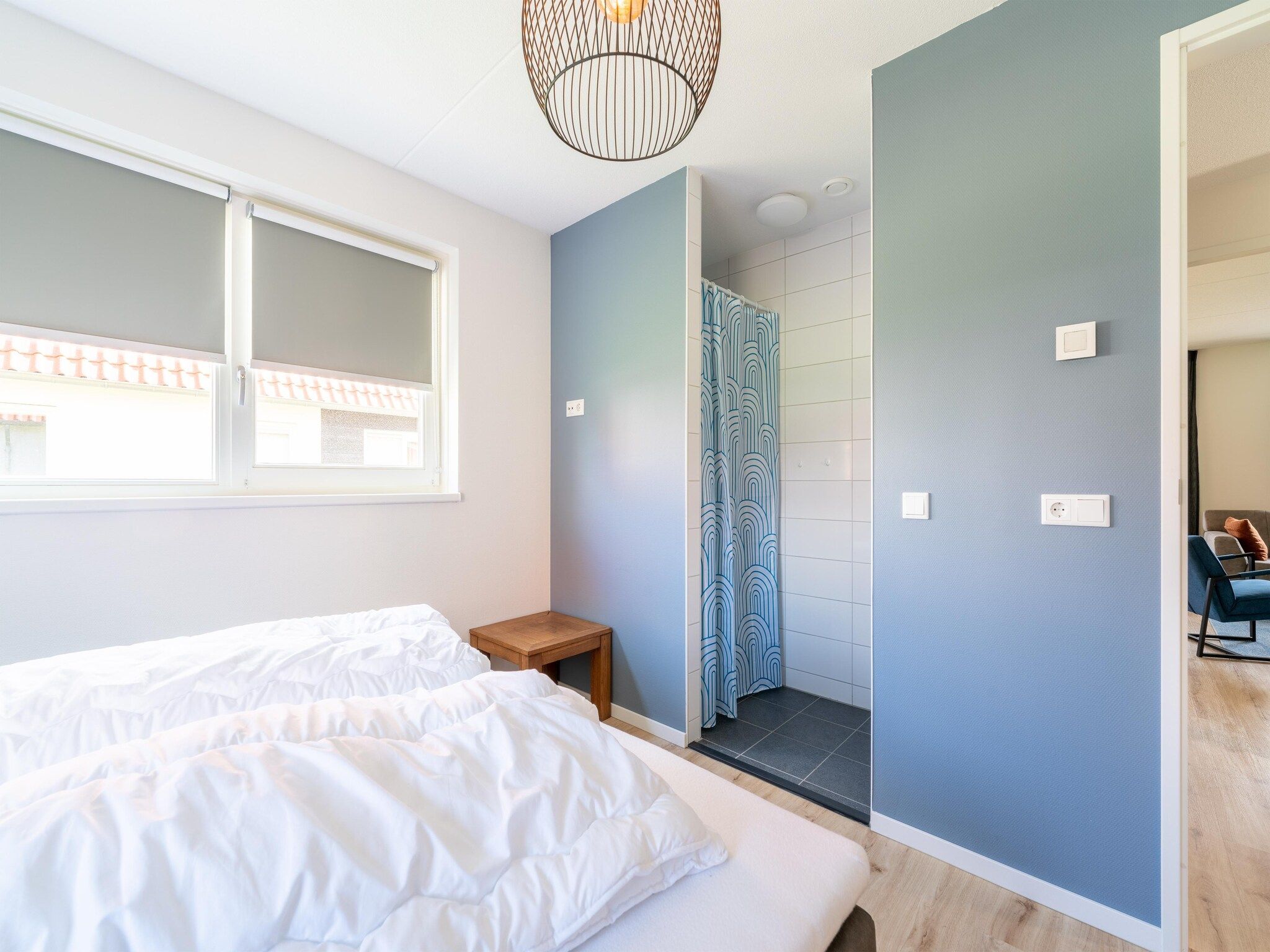 Een slaapkamer van De Kievit Huis Nr 36 in Scherpenisse