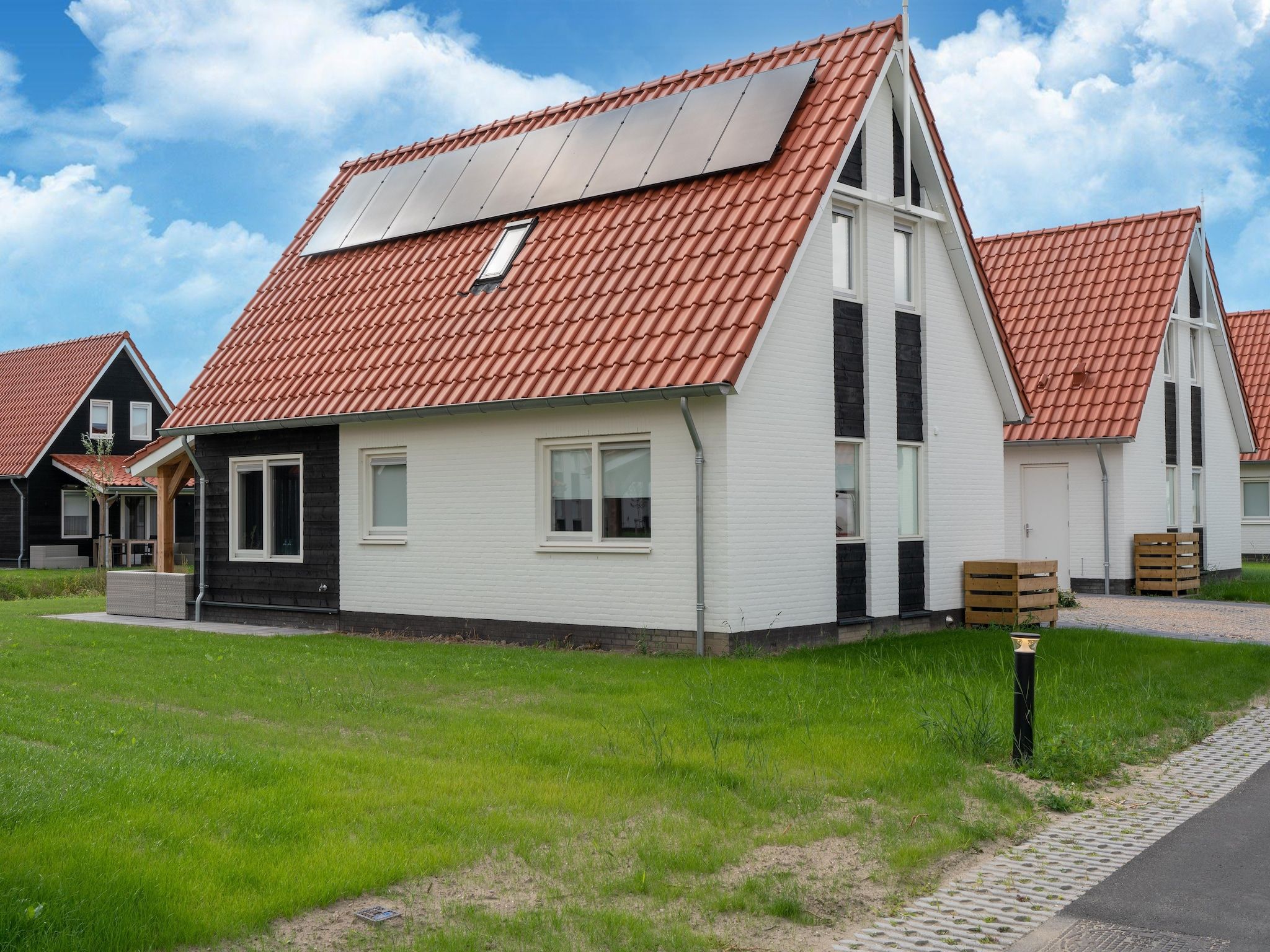 De tuin van De Kievit Huis Nr 36 in Scherpenisse