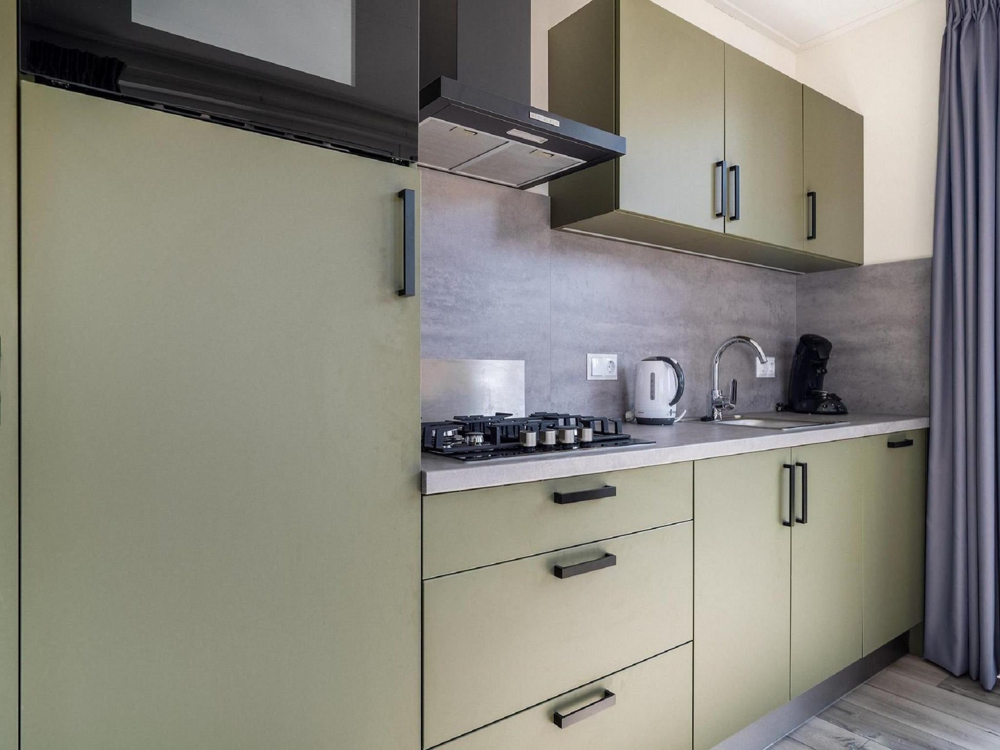 De keuken van Vakantiepark De Rimboe & De Woeste Hoogte 24 in Hoenderloo