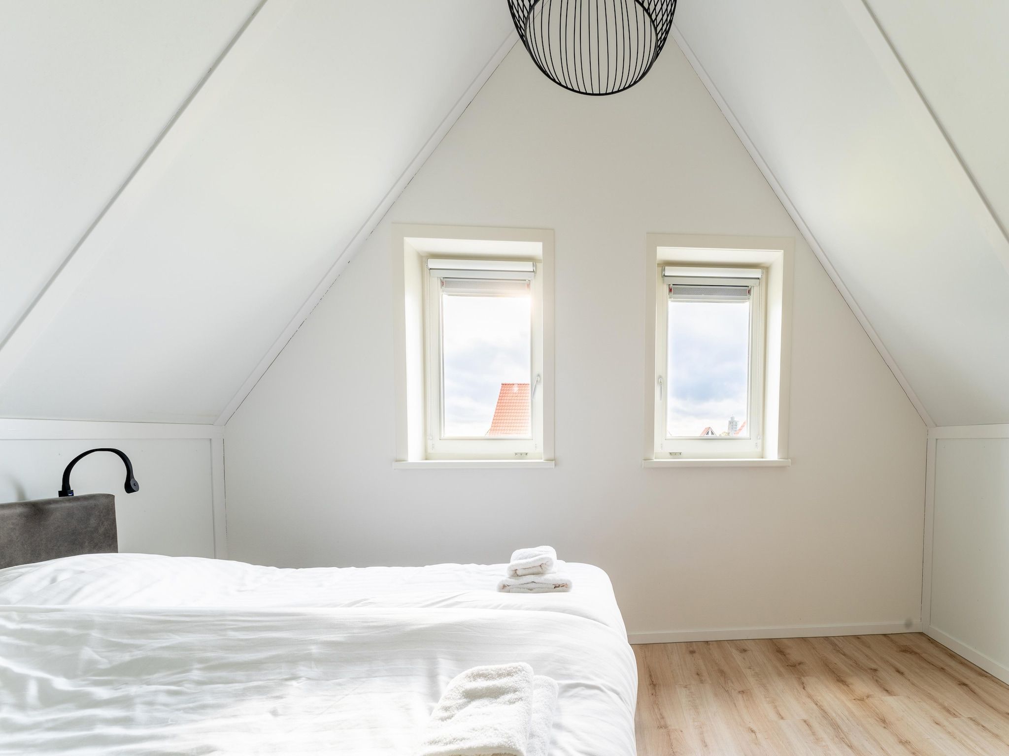 Een slaapkamer van De Lepelaar Huis Nr 13 in Scherpenisse