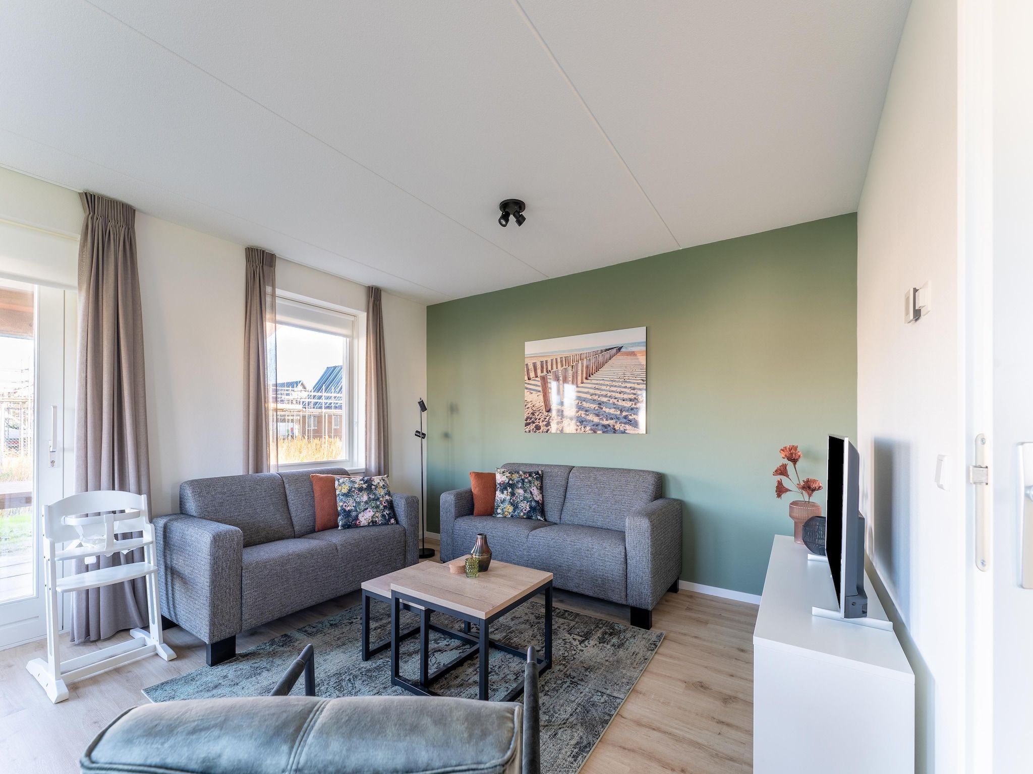 De woonkamer van De Smient Huis  Nr 42 in Scherpenisse