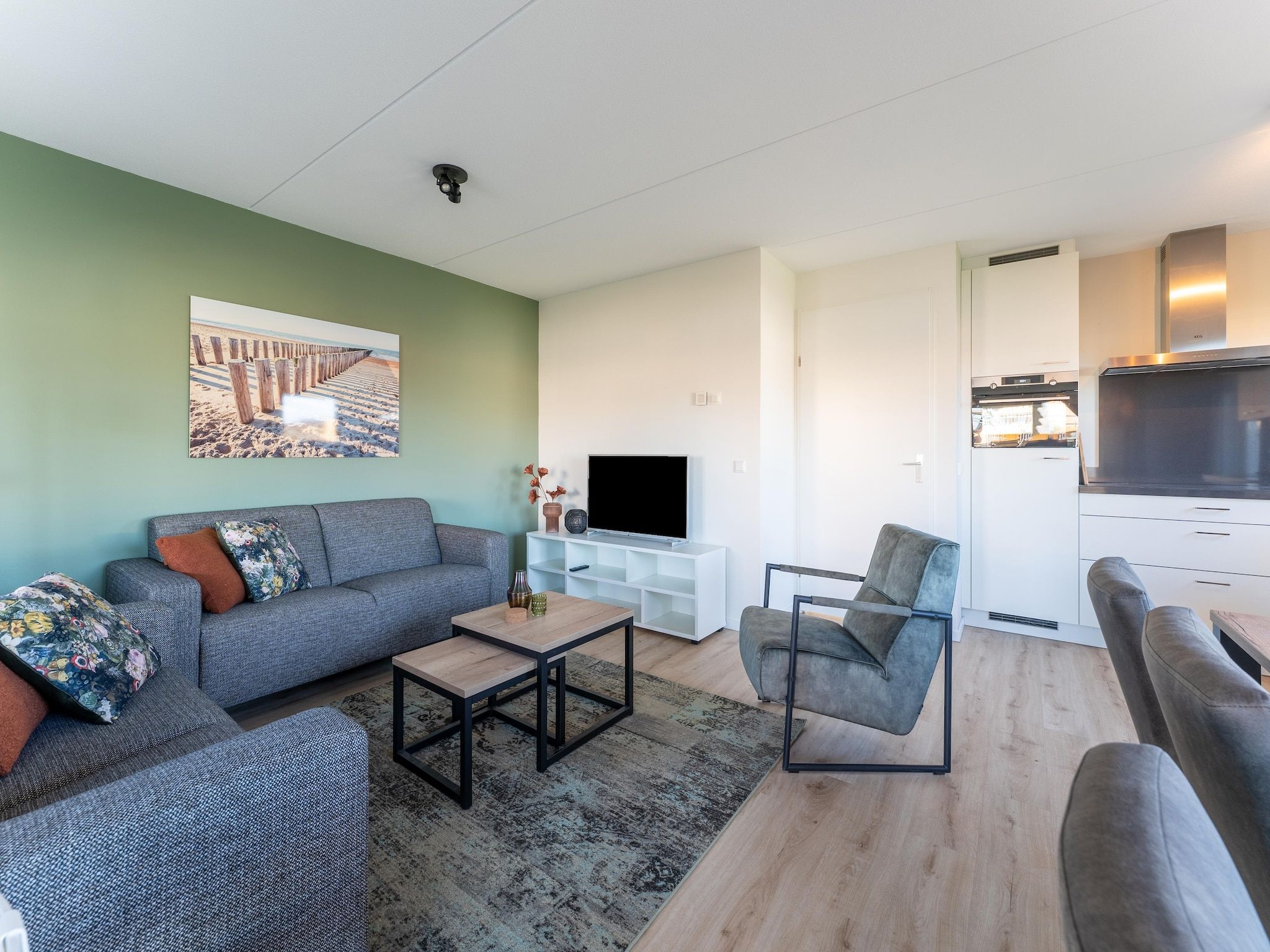 De woonkamer van De Smient Huis  Nr 42 in Scherpenisse