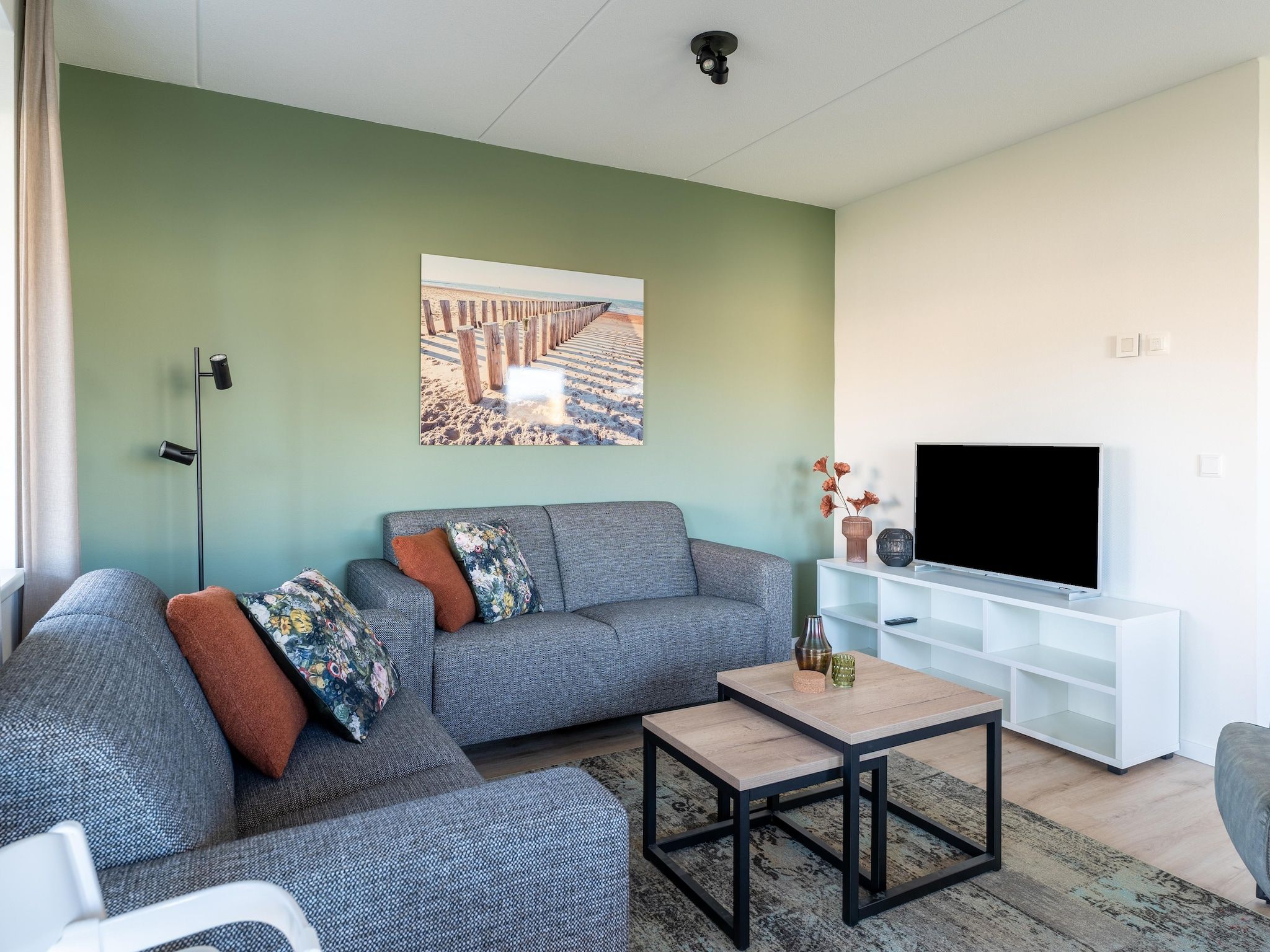 De woonkamer van De Smient Huis  Nr 42 in Scherpenisse