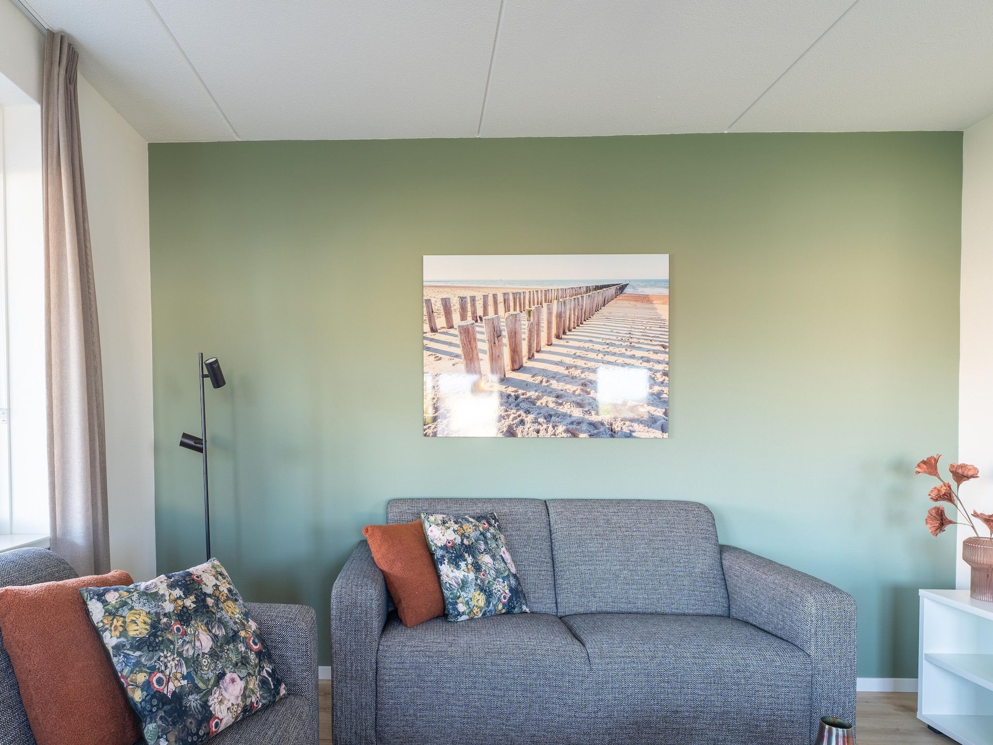 De woonkamer van De Smient Huis  Nr 42 in Scherpenisse