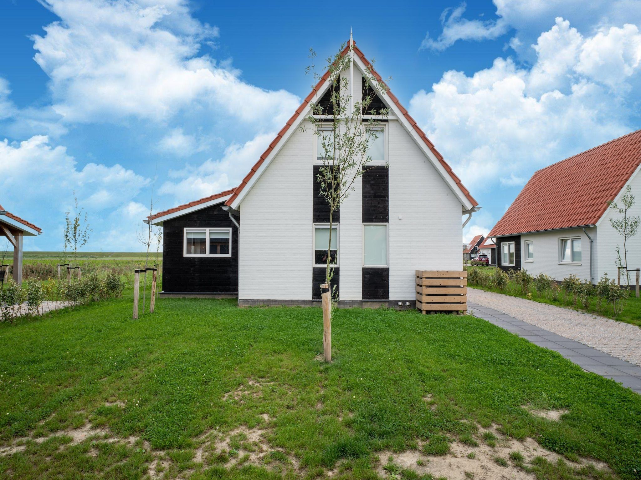 De buitenkant van De Kluut Huis Nr 12 in Scherpenisse