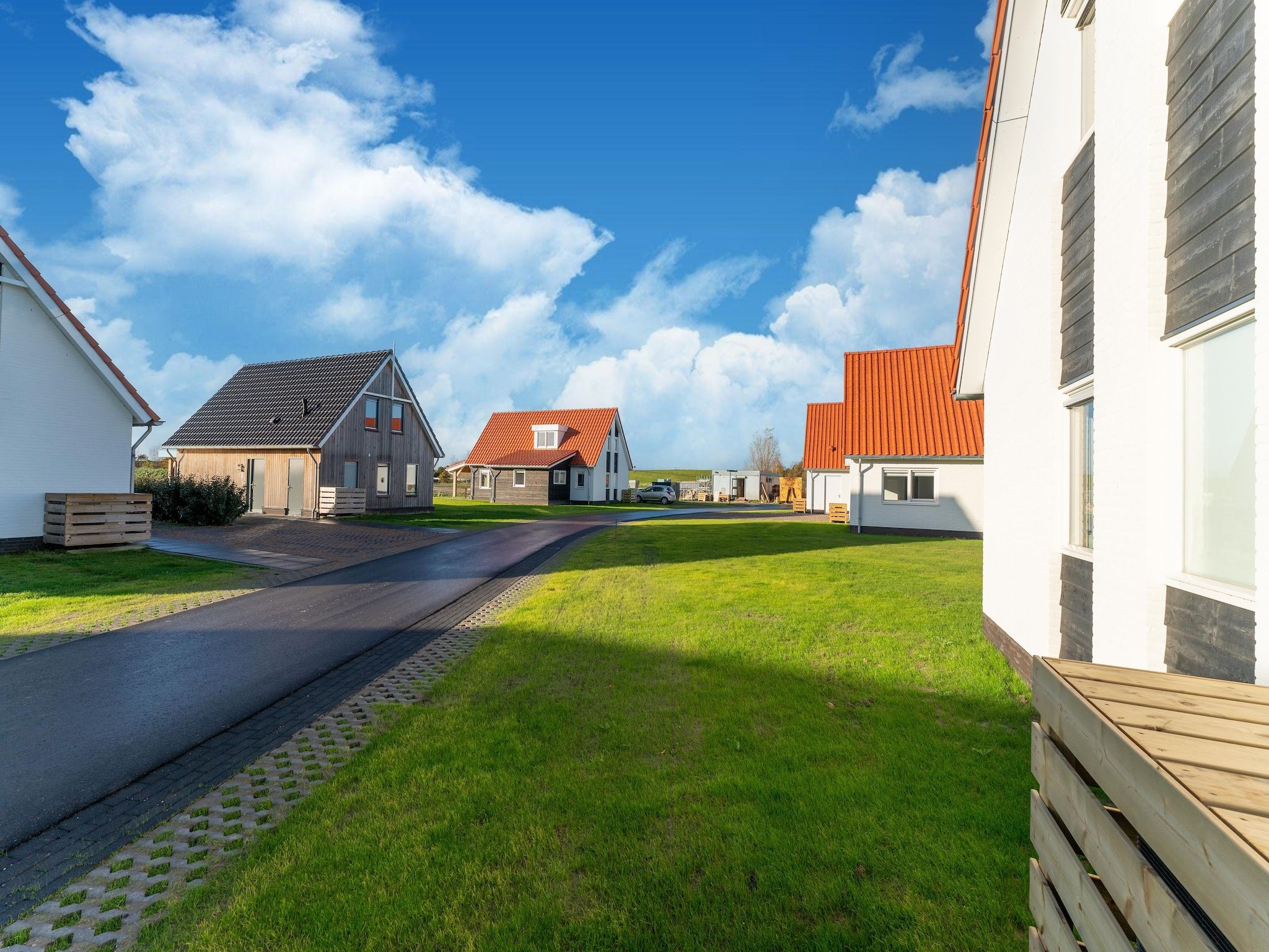 Het uitzicht vanaf De Merel Huis  Nr 44 in Scherpenisse