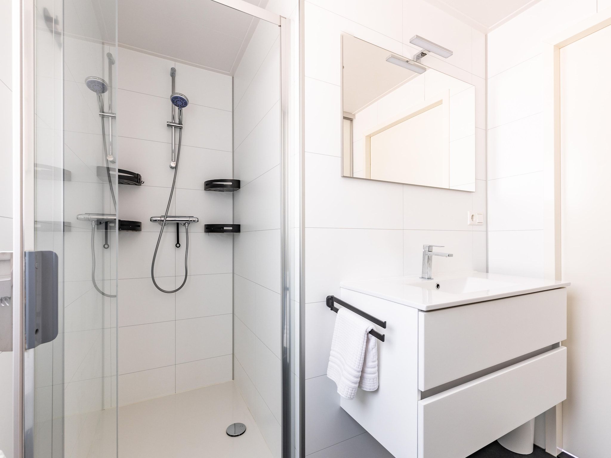 De badkamer van Vakantiepark Molenvelden 1 in Veldhoven