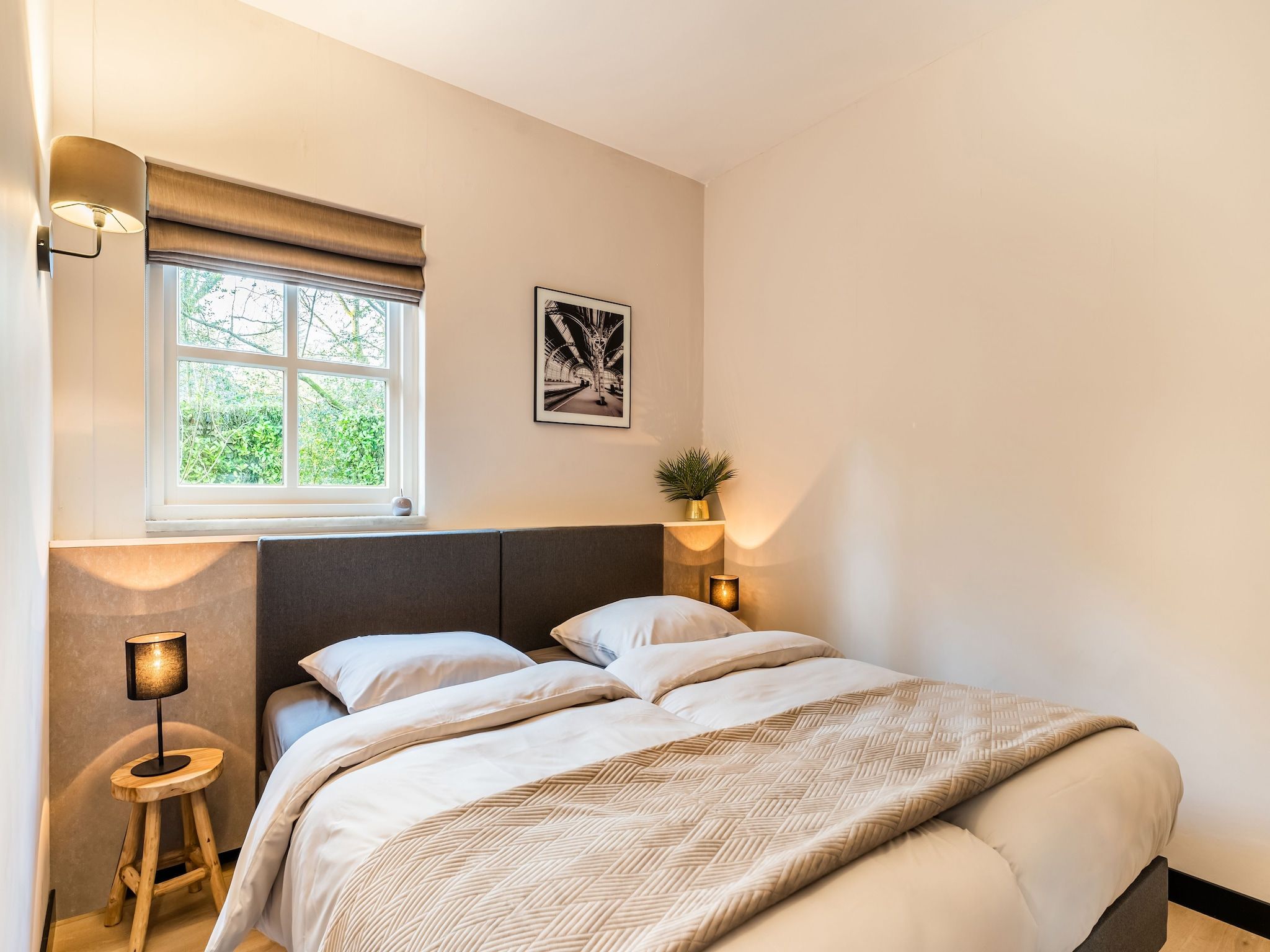 Een slaapkamer van Villa Loonse Duinen in Drunen