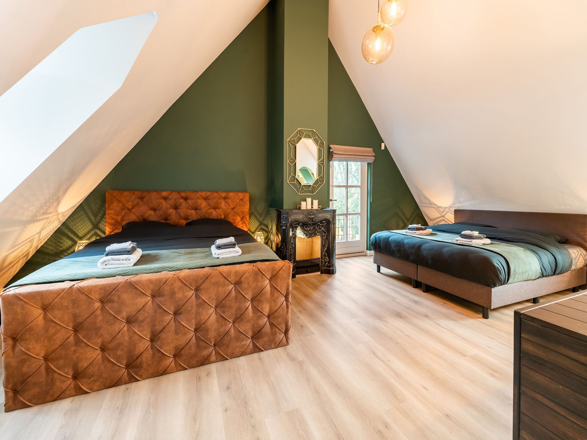 Een slaapkamer van Villa Loonse Duinen in Drunen