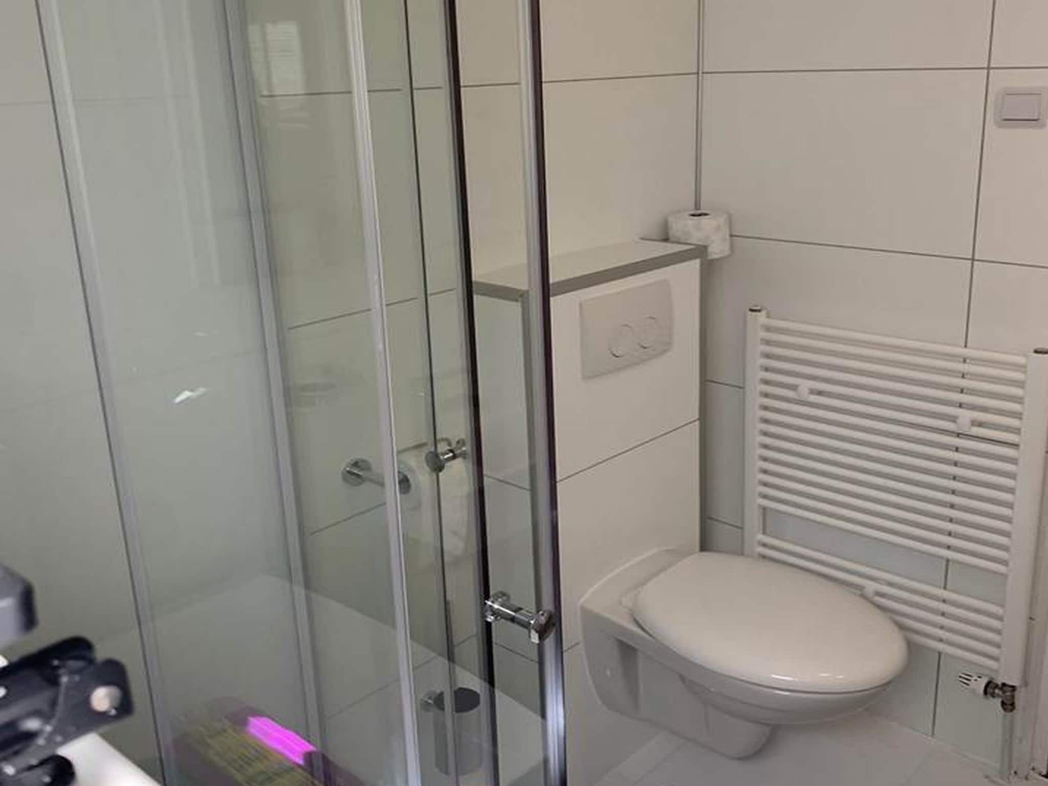 De badkamer van De Veluwse Eekhoorn in Garderen