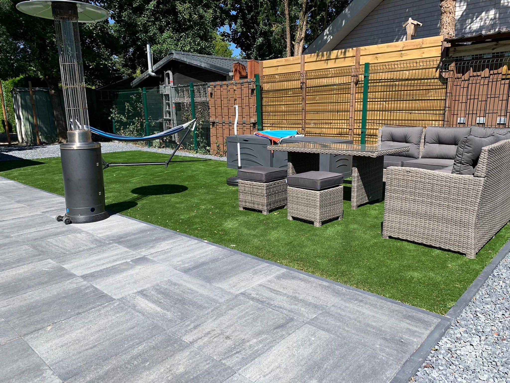 De tuin van De Veluwse Eekhoorn in Garderen