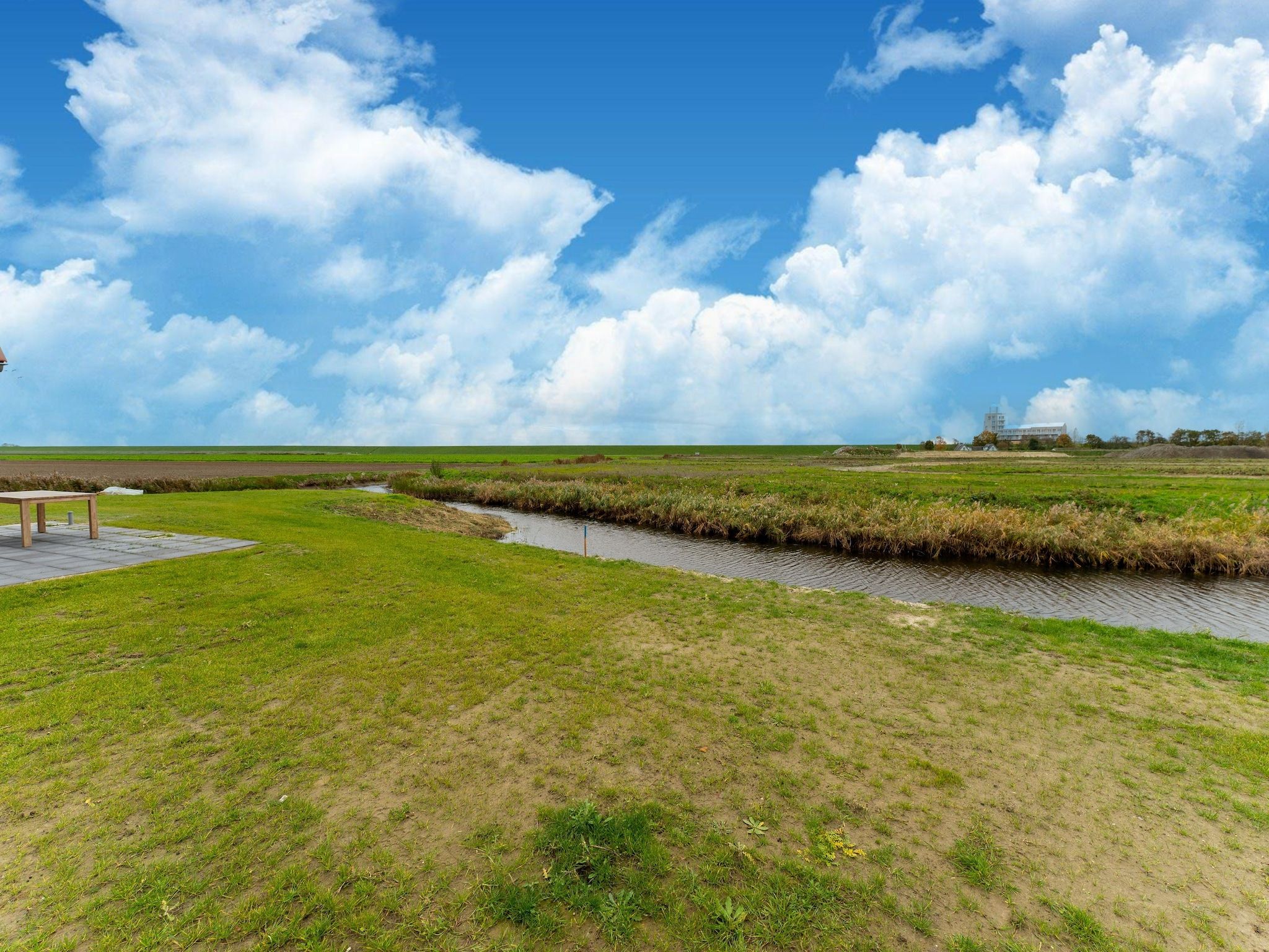 Het uitzicht vanaf De Albatros Huis Nr 49 in Scherpenisse