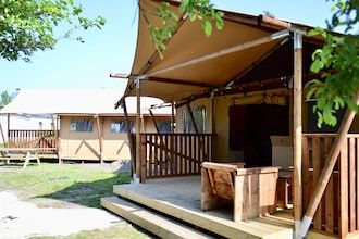 Safaritent 5 personen vlakbij het strand in 's-Gravenzande