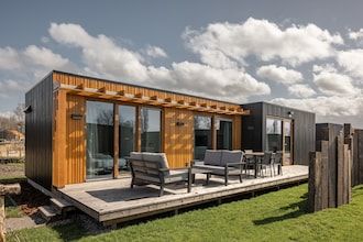 Lodge bij Brouwersdam en Noordzeestrand in Scharendijke