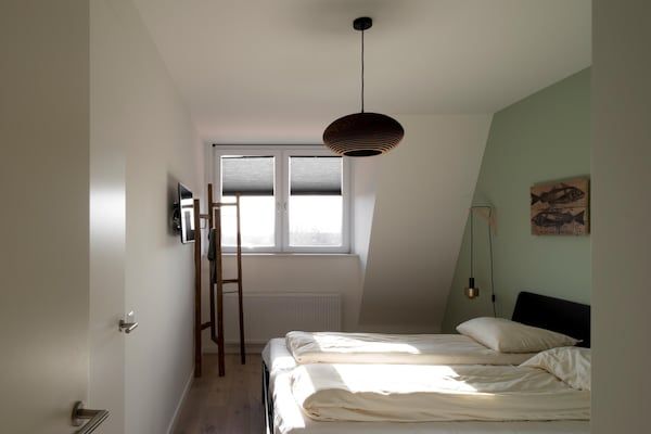 Slaapkamer - Penthouse in Cadzand-Bad bij het Strand in Cadzand-Bad (4)