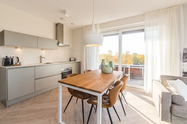 Keuken - Stijlvol appartement in luxe hotel in Maastricht (4)