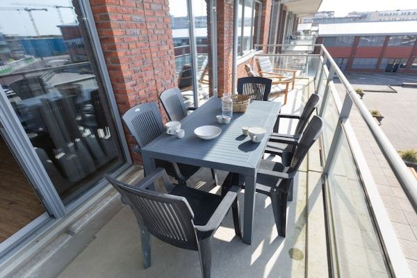 Terras - Zeezicht appartement in Den Haag nabij strand in Den Haag (5)
