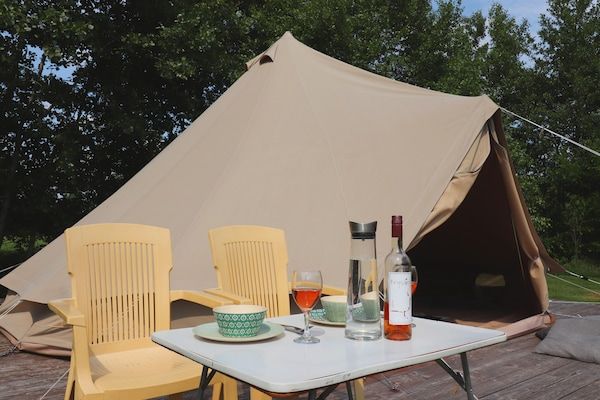 Glamour tent 'Kreas'" in Twijzel - Foto 1 van 41