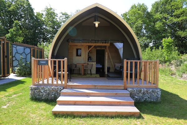 Buitenkant - Prachtige tentlodge in Dalerveen in Dalerveen (1)