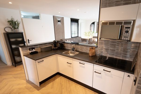 Keuken - Huisdiervriendelijke plattelandsvakantie in Zevenhuizen (3)