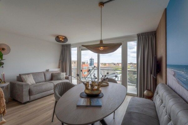 Woonkamer - Wijde Blick301 appartement alleen voor volwassenen in Callantsoog (1)