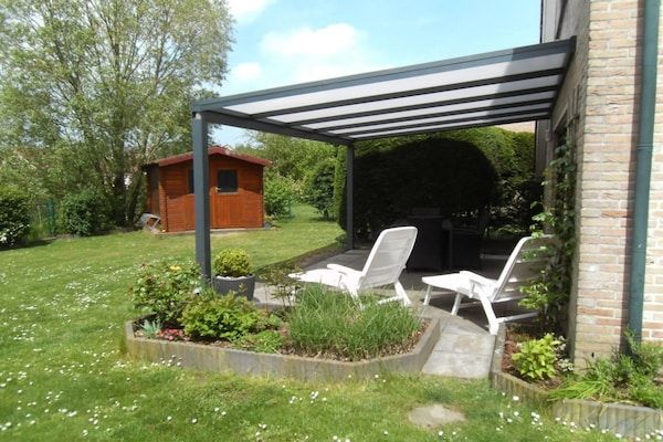 Terras - Mooie bungalow met tuin in Breskens (5)