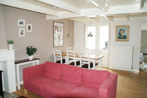 Woonkamer - Historisch huisje met tuin in Breskens (3)