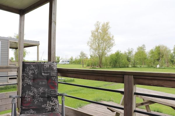 Uitzicht - Chalet bij Hegermeer met toegang tot meer in Heeg (5)