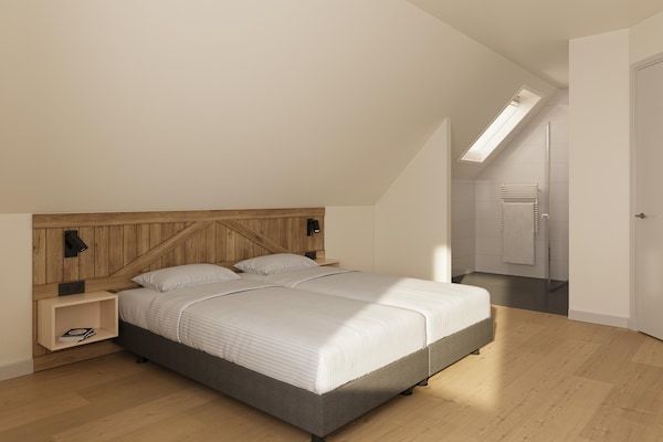 Slaapkamer - Ruim vakantiehuis met terras in TA Gasselte (4)
