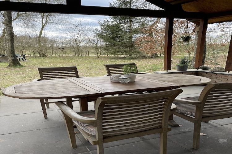 Het terras van Het Kleine Landgoed in Stramproy