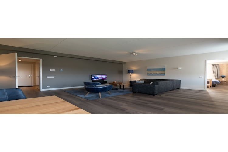 De woonkamer van Zeeuwse Parel luxe Appartement 4 pers 2 bdk in Colijnsplaat