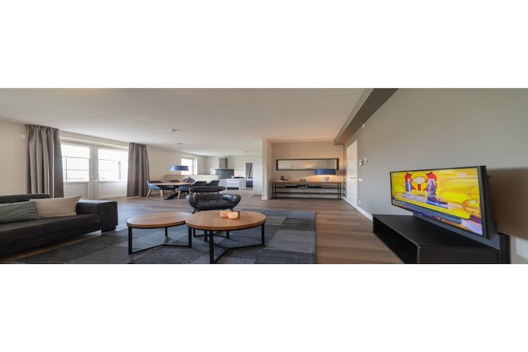 De woonkamer van Zeeuwse Parel luxe Appartement 4 pers 2 bdk in Colijnsplaat