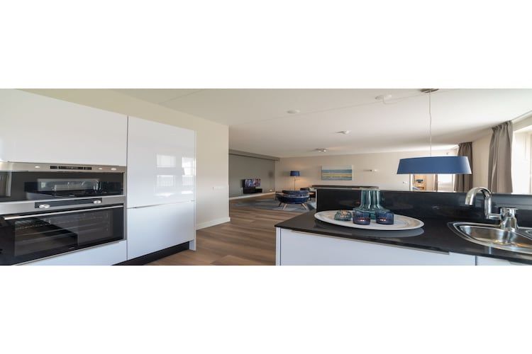 De keuken van Zeeuwse Parel luxe Appartement 4 pers 2 bdk in Colijnsplaat